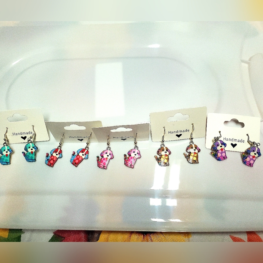 Dog earrings
